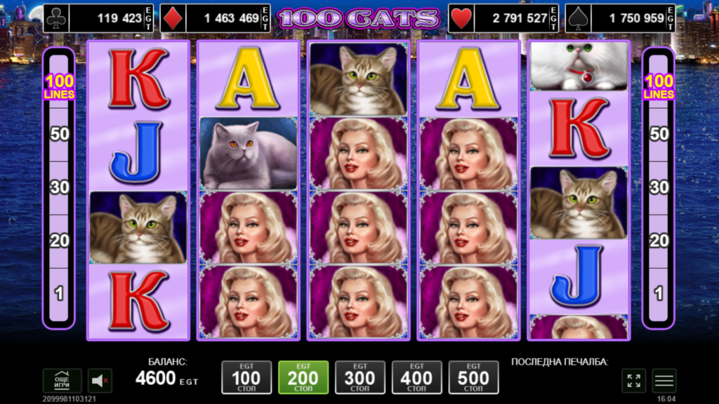 Идея на 100 Cats слота