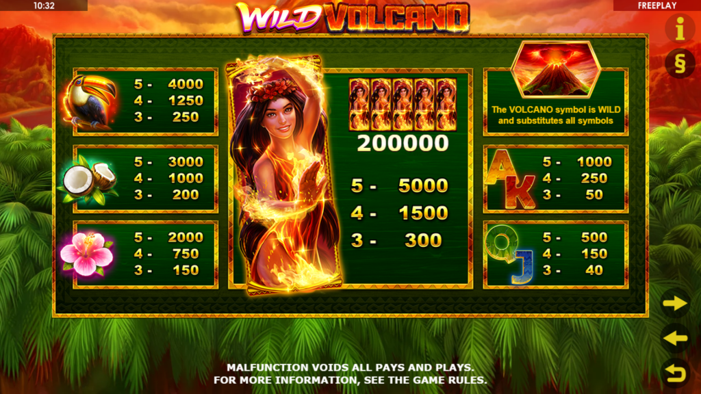 Wild Volcano Symbols